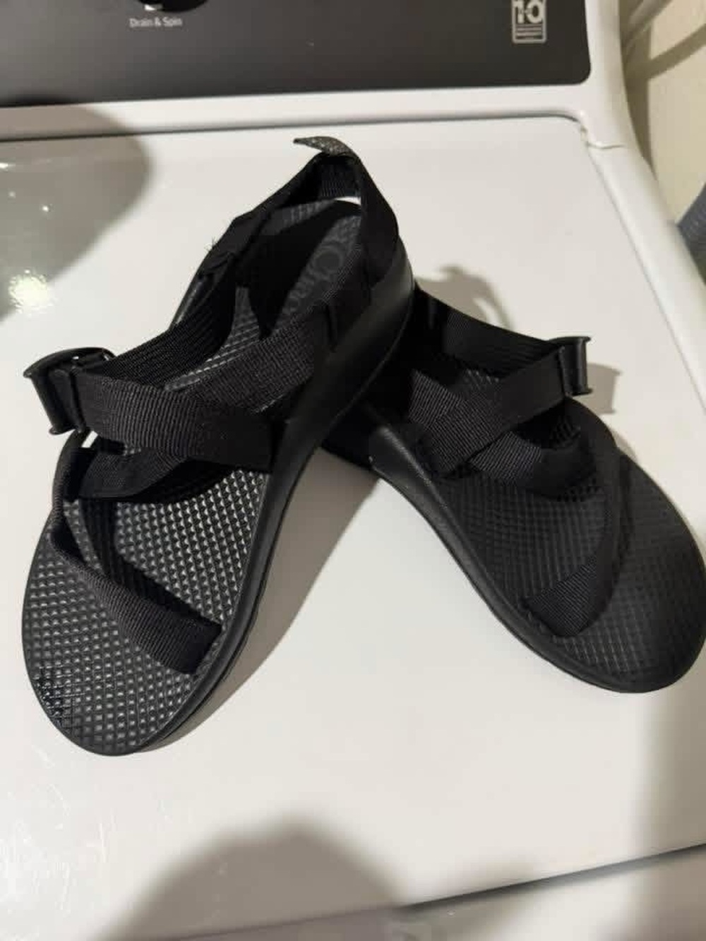 Chaco Kids Black Adjustable Strap Sandals